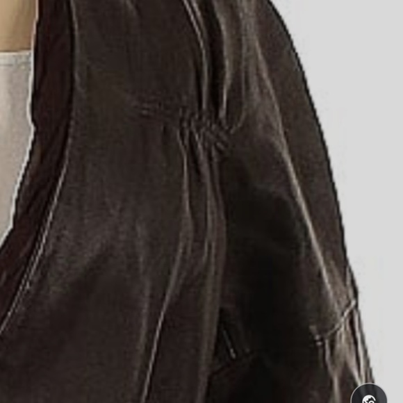 BCBGMAXAZRIA Brown Leather Waist Length Jacket Size M - Picture 3 of 11